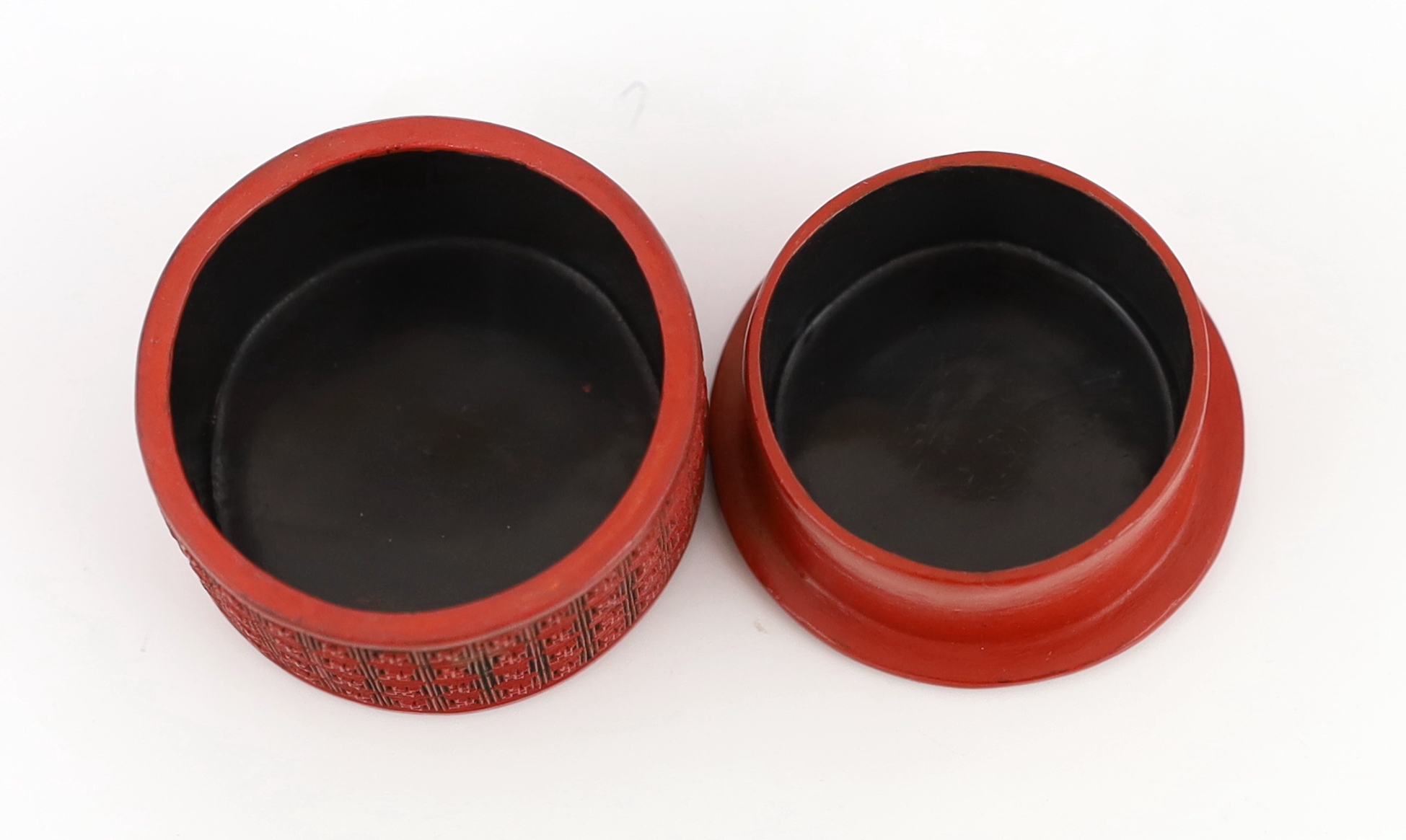 A Chinese cinnabar lacquer circular box, Qianlong period